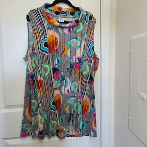 Parsley & Sage Multi-Color Sleeveless Top.